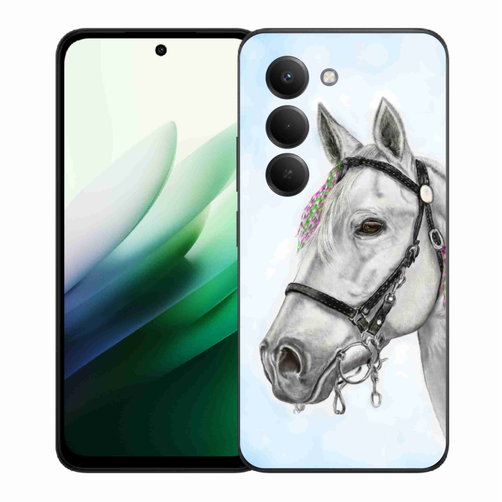 Gelový kryt mmCase na Xiaomi Redmi 15 5G (169mm) - bílý kůň 1