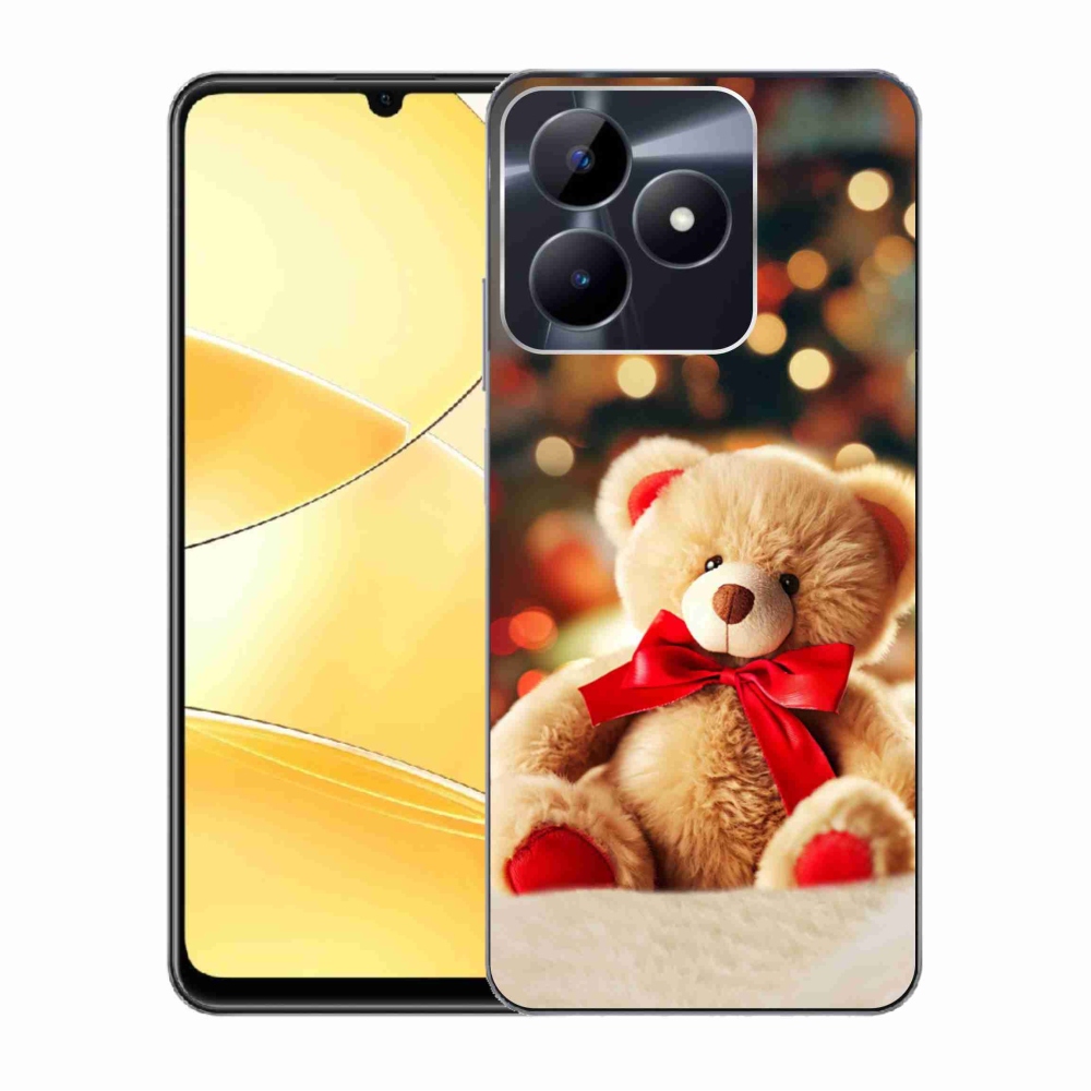 Gelový kryt mmCase na Realme C51/C53 - plyšový medvídek
