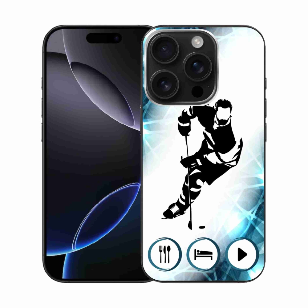 Gelový kryt mmCase na iPhone 16 Pro - hokej 1