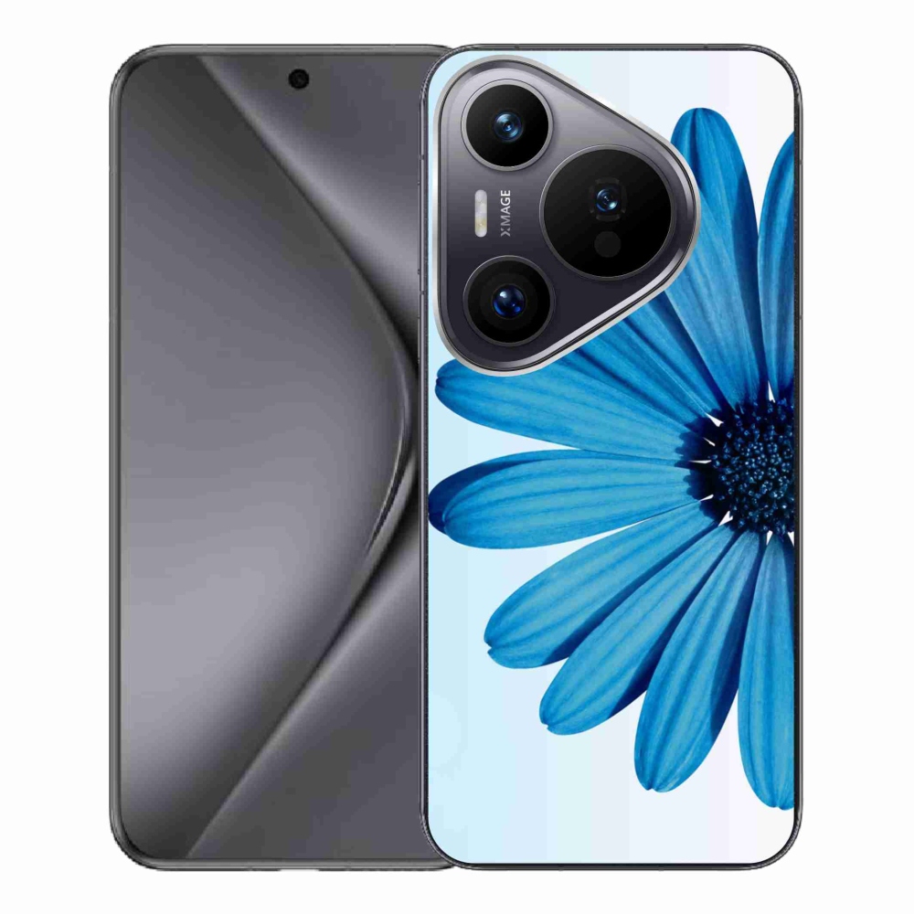 Gelový obal mmCase na Huawei Pura 70 Pro - modrá kopretina