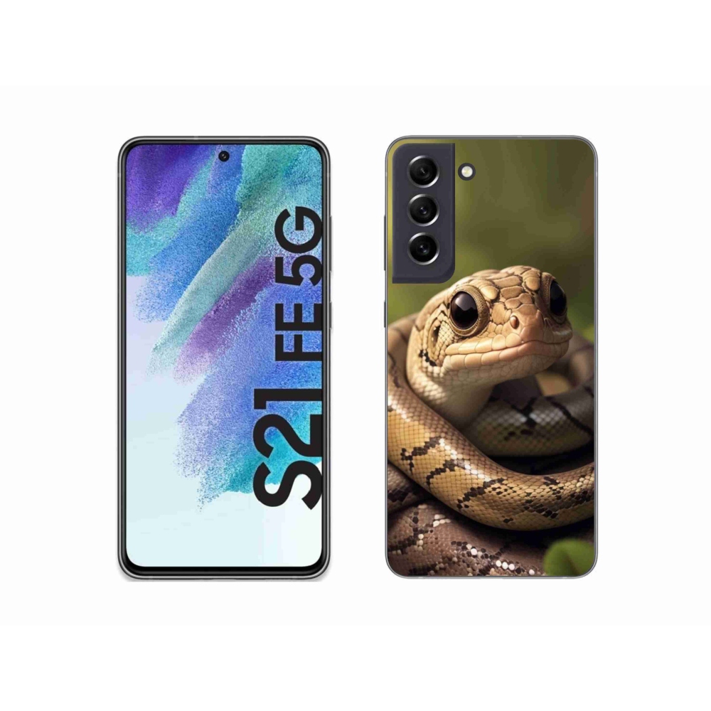 Gelový kryt mmCase na Samsung Galaxy S21 FE 5G - had 1