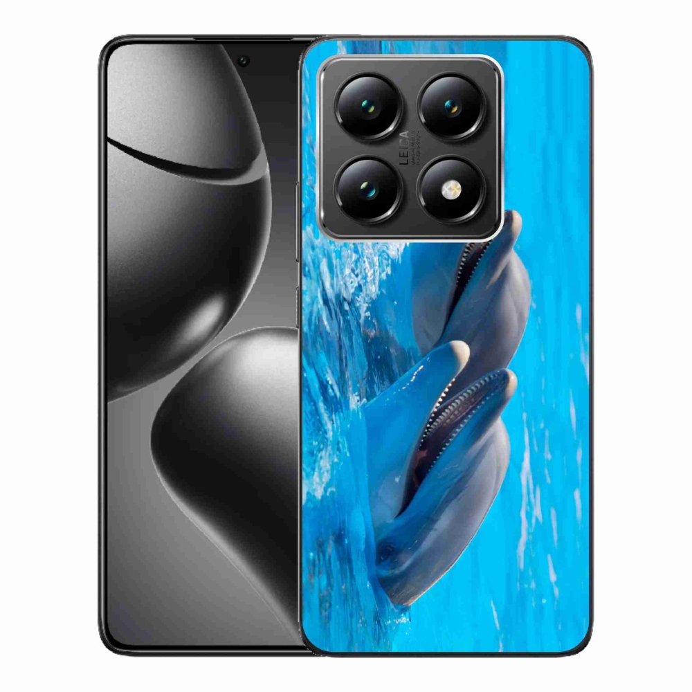 Gelový kryt mmCase na Xiaomi 14T - delfíni