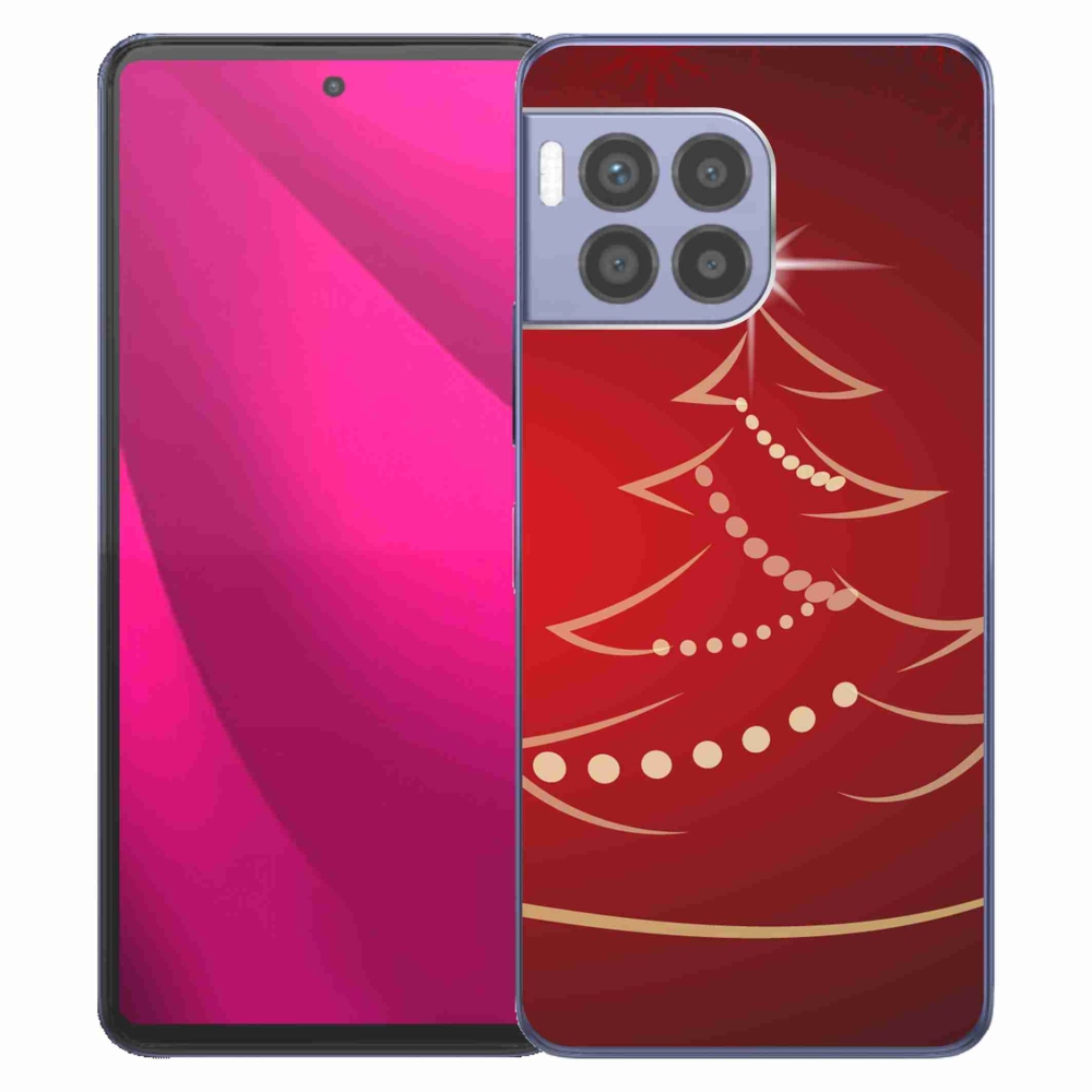 Gelový kryt mmCase na T-Mobile T Phone 2 Pro - kreslený vánoční stromek
