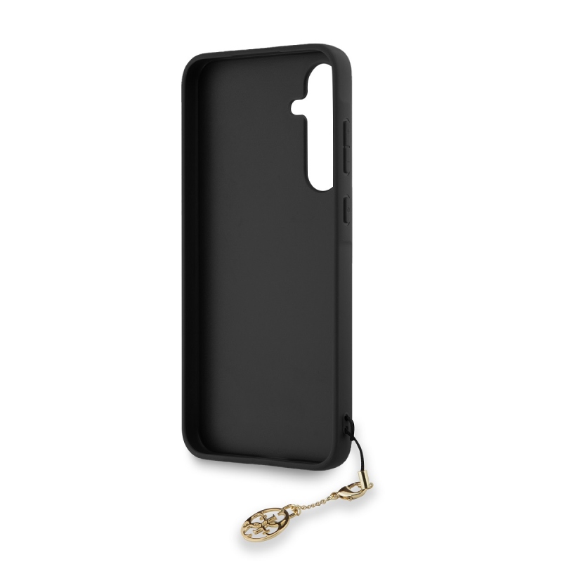 Guess 4G Charm Zadní Kryt pro Samsung Galaxy A55 5G Grey