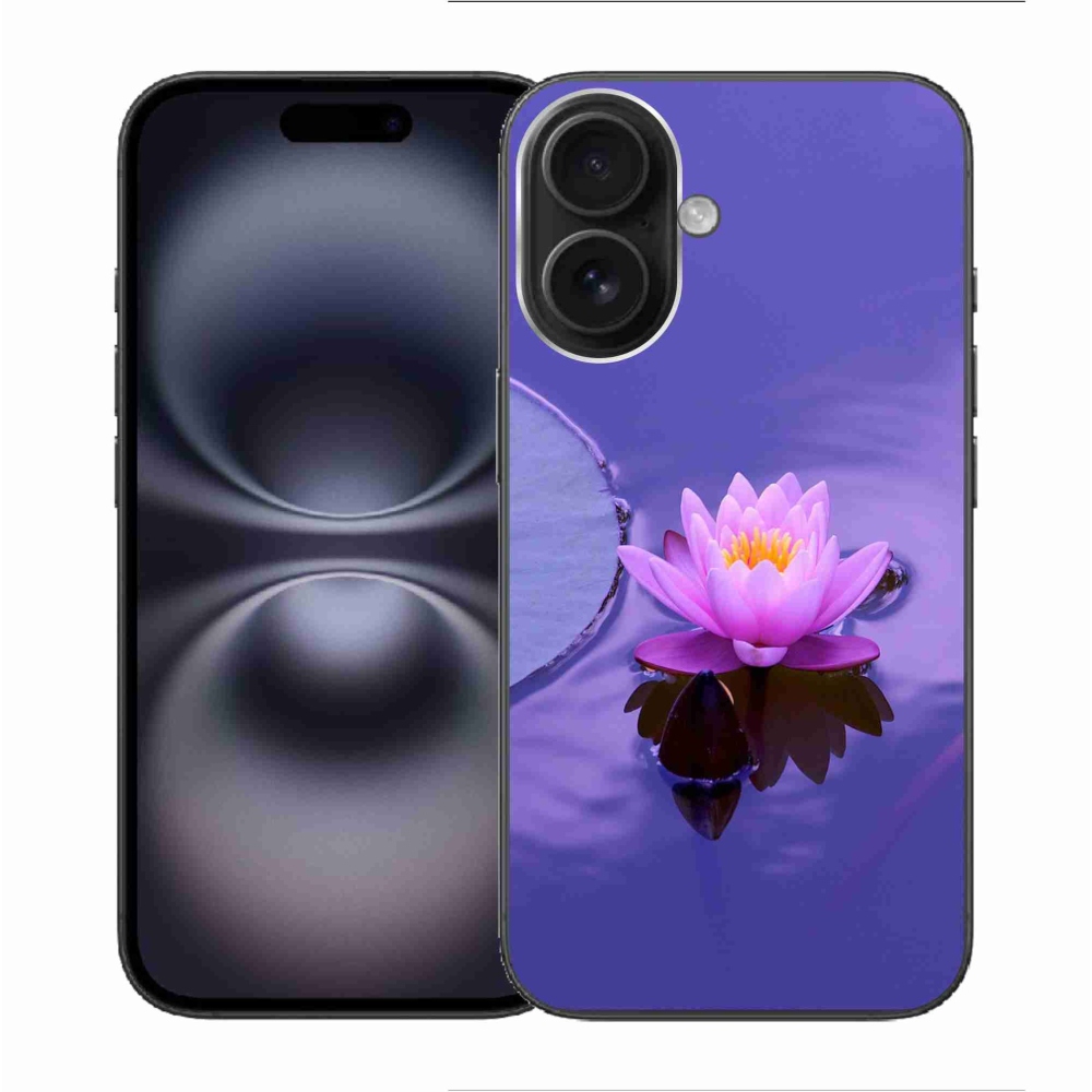 Gelový obal mmCase na iPhone 16 - květ na hladině