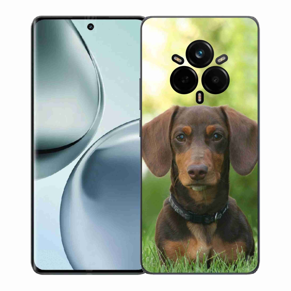 Gelový kryt mmCase na Realme 14 Pro+ 5G - hnědý jezevčík