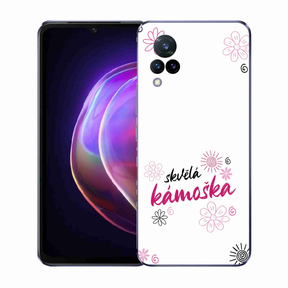 Gelový kryt mmCase na Vivo V21 4G/5G - skvělá kámoška bílé pozadí