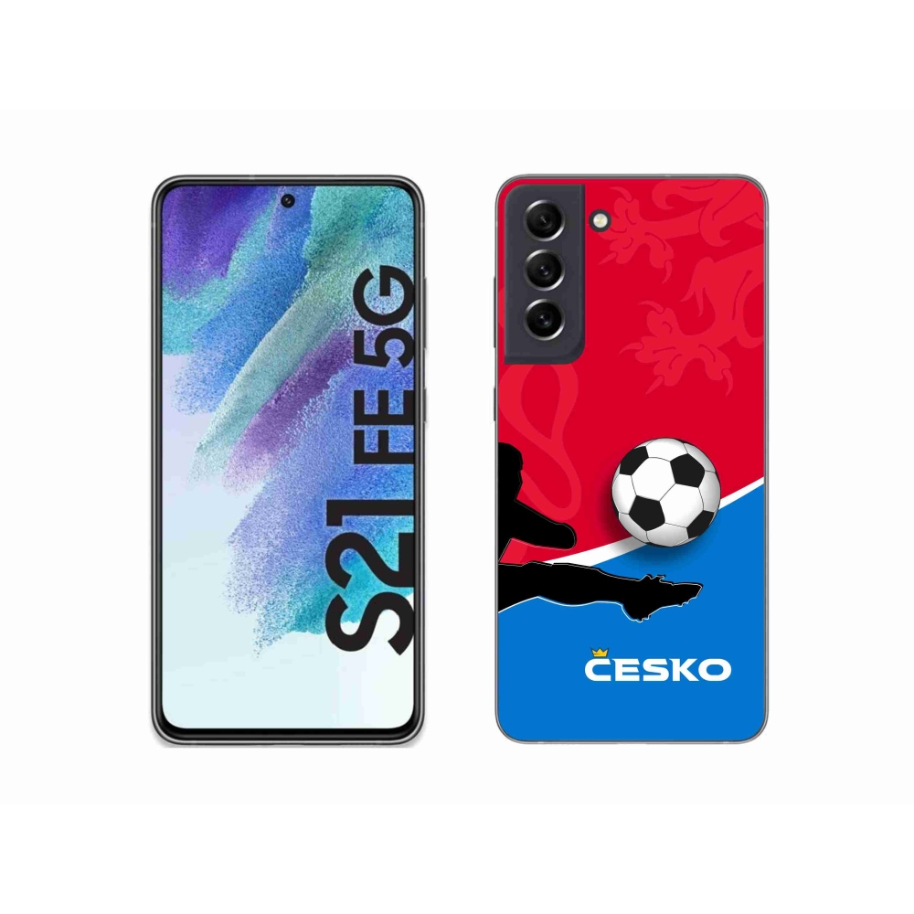 Gelový kryt mmCase na Samsung Galaxy S21 FE 5G - fotbal Česko 2