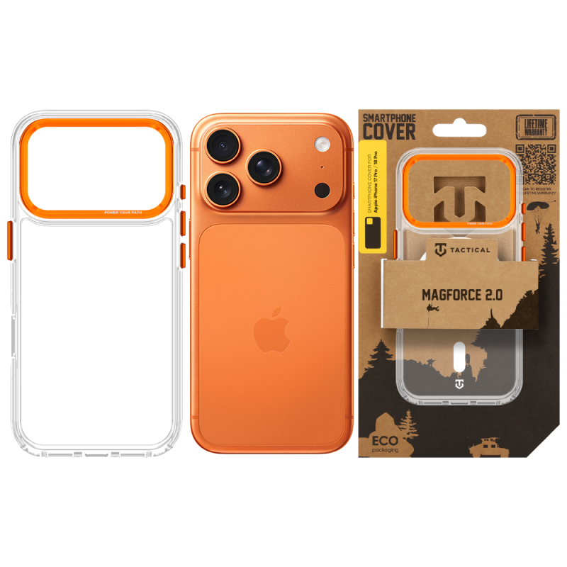 Tactical MagForce 2.0 Kryt pro Apple iPhone 17 Pro/18 Pro Orange