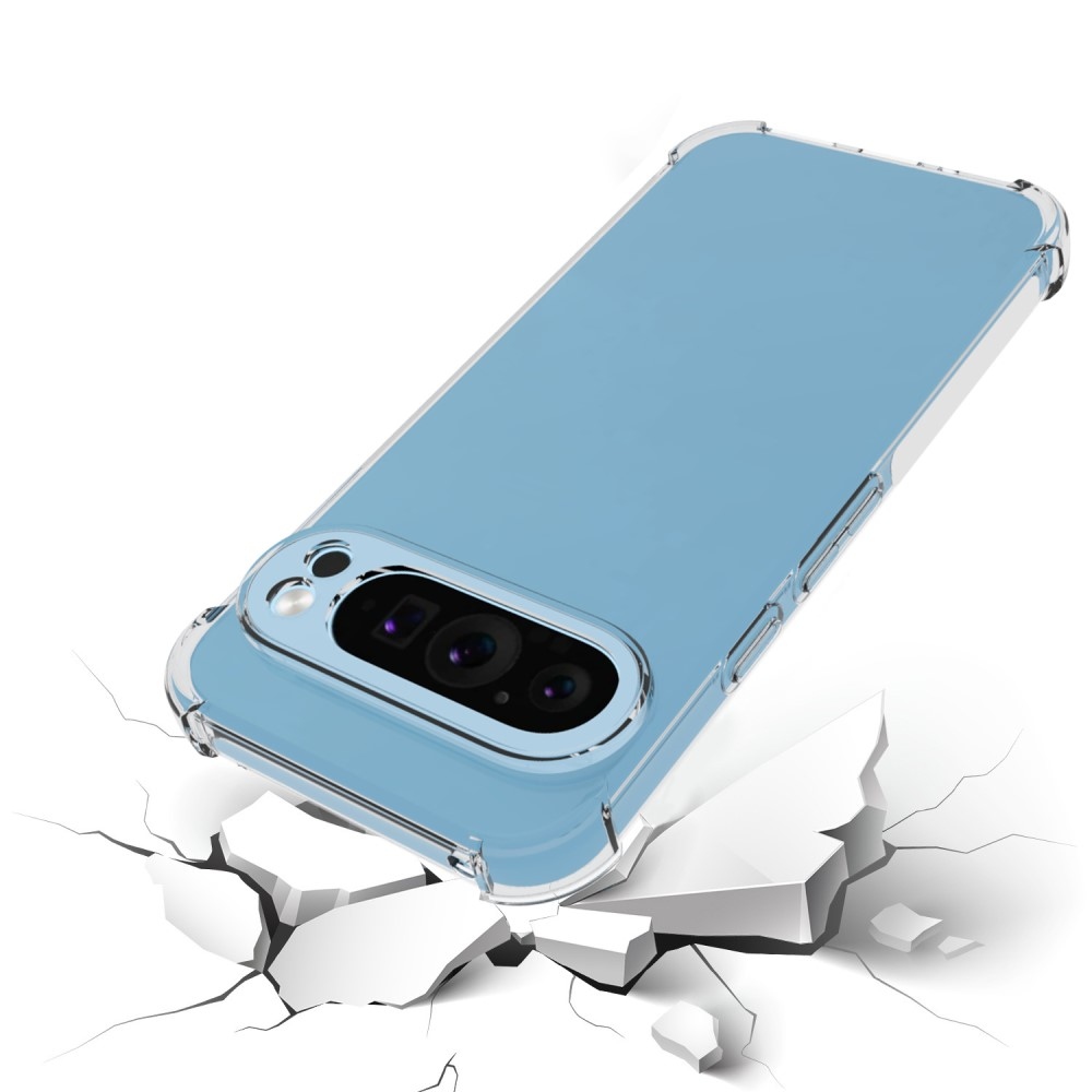 IDEWEI gelový obal s vyztuženými rohy na Google Pixel 9 Pro - průhledný