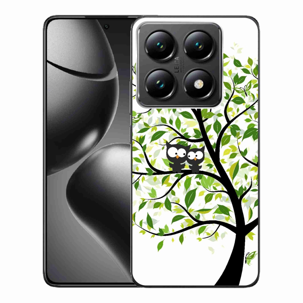Gelový kryt mmCase na Xiaomi 14T Pro - sovičky na stromě