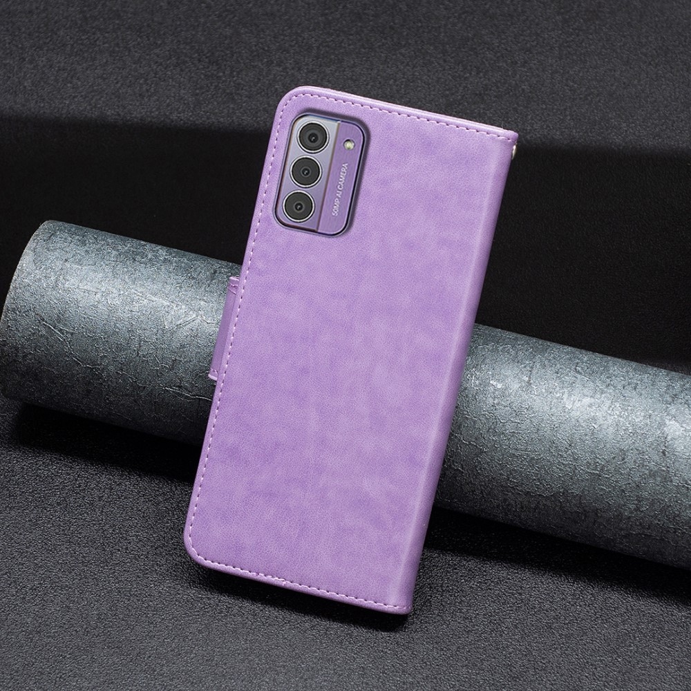 Butterfly knížkové pouzdro na Nokia G42 - fialové