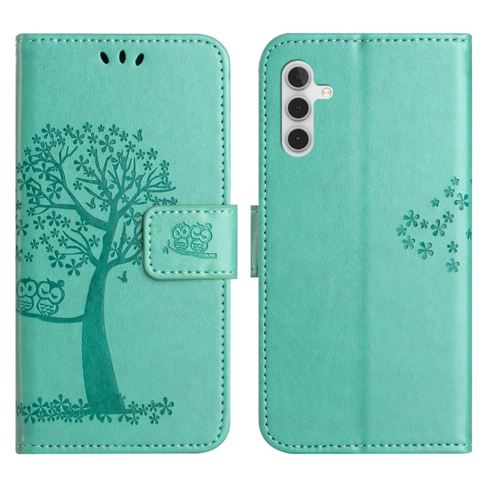 Tree knížkové pouzdro na Samsung Galaxy A36 5G/A56 5G - modrozelené