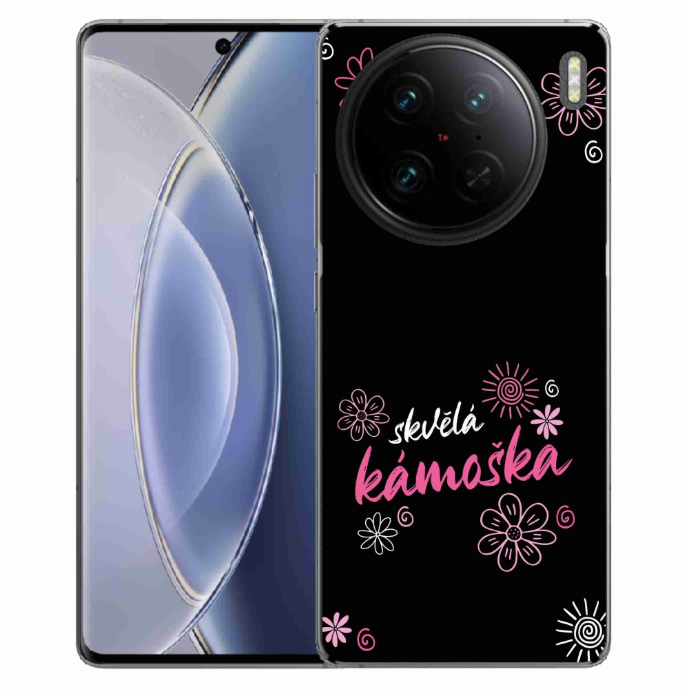 Gelový kryt mmCase na Vivo X90 Pro - skvělá kámoška černé pozadí