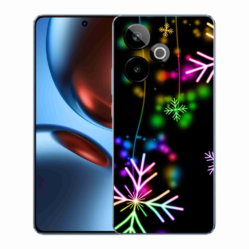 Gelový kryt mmCase na Realme GT 7 5G/GT 7T 5G - barevné vločky