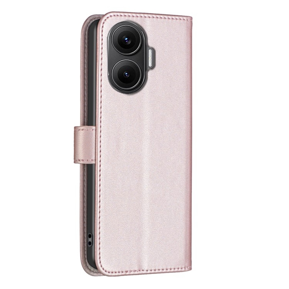 BNF knížkové pouzdro na Xiaomi Poco F7 5G - růžovozlaté