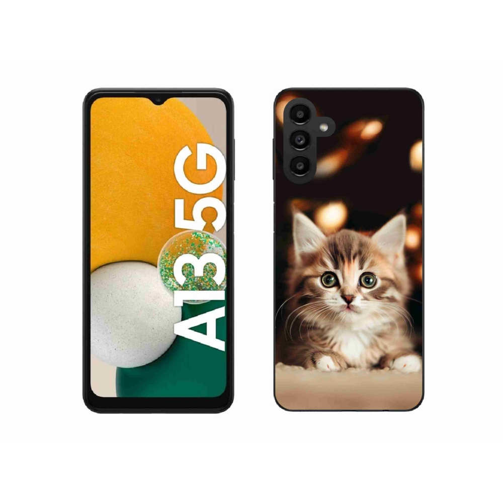 Gelový kryt mmCase na Samsung Galaxy A13 5G - roztomilé kotě 2