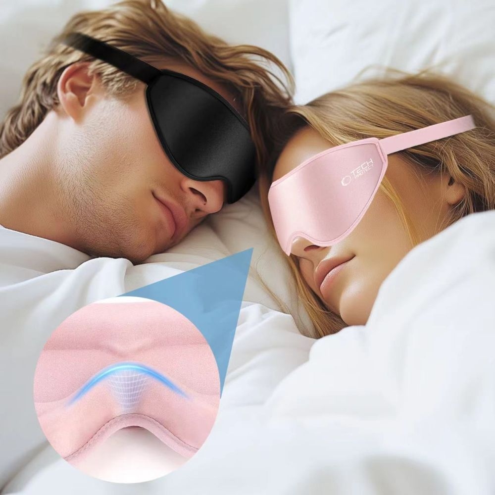 Tech-Protect EyeShade 3D maska na spaní - růžová