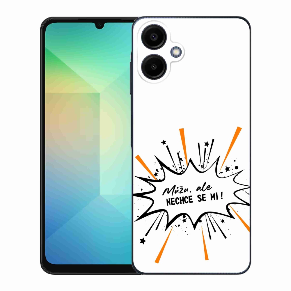 Gelový kryt mmCase na Samsung Galaxy A06 4G - vtipný text 11 bílé pozadí