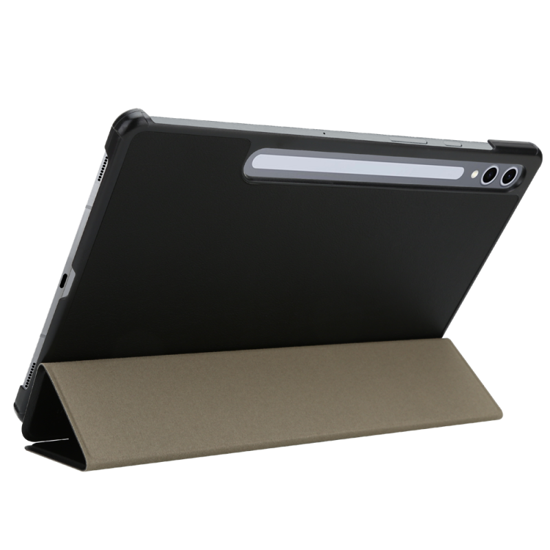 Tactical Book Tri Fold Pouzdro pro Samsung Galaxy Tab S9/S9 FE/S10 FE/S10 Lite Black