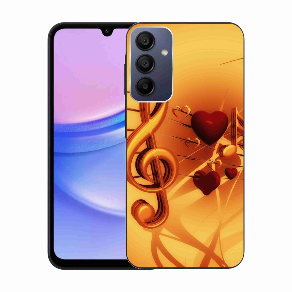 Gelový kryt mmCase na Samsung Galaxy A15 4G/5G - noty