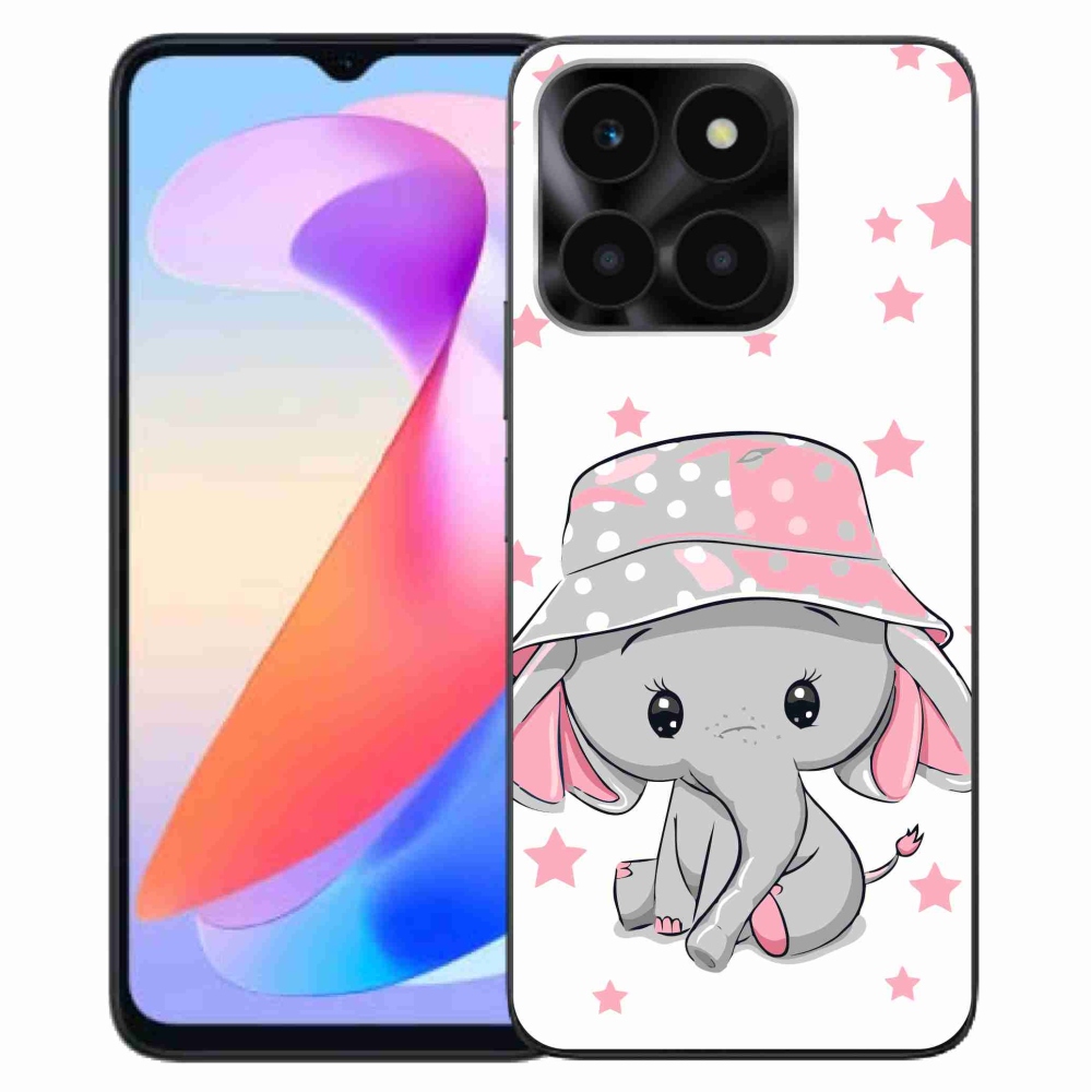 Gelový kryt mmCase na Honor X6a - růžový slon