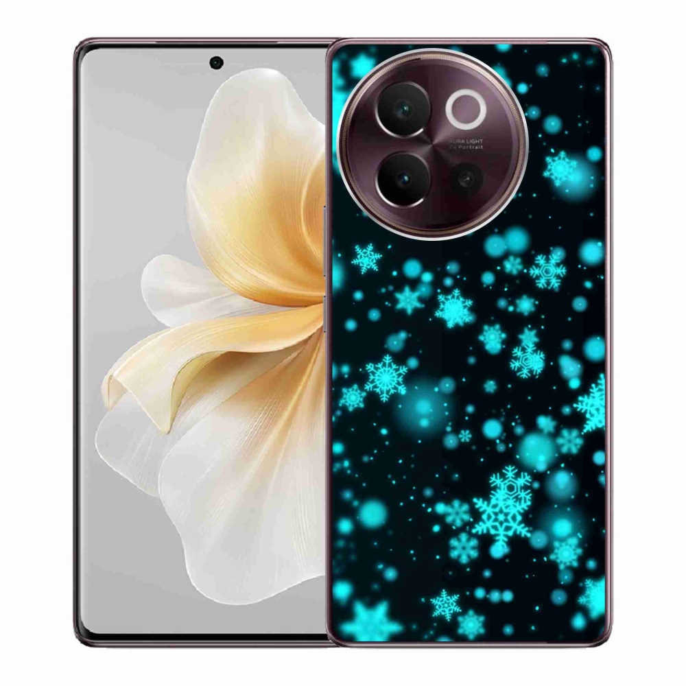 Gelový kryt mmCase na Vivo V40 Lite 5G - sněhové vločky 1