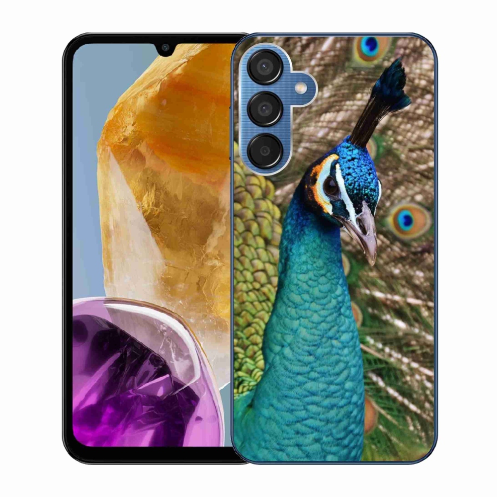 Gelový kryt mmCase na Samsung Galaxy M15 5G - páv