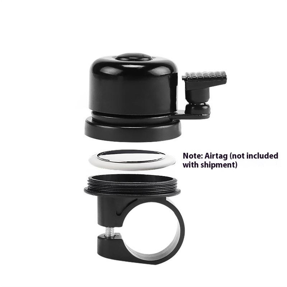 Cyklistický zvonek s integrovaným držákem pro AirTag proti krádeži