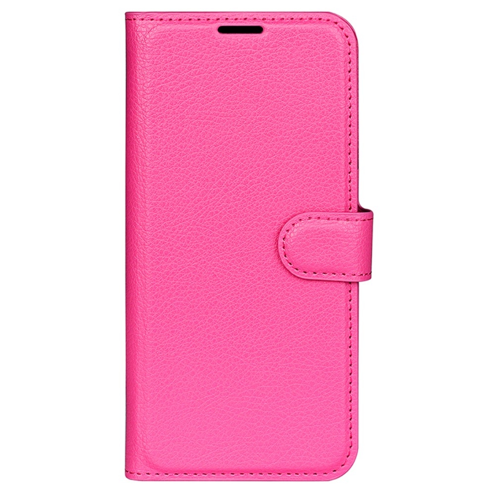 Litchi knížkové pouzdro na Xiaomi Redmi A3 - rose