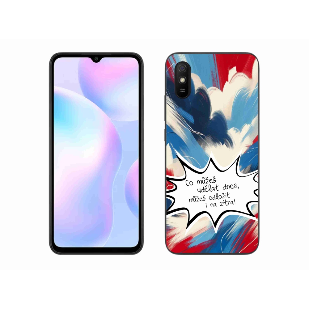 Gelový kryt mmCase na Xiaomi Redmi 9AT - vtipný text 9 bílé pozadí