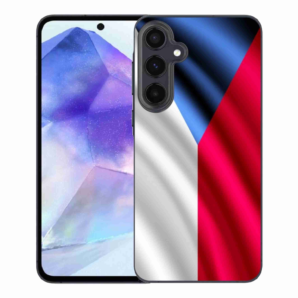 Gelový kryt mmCase na Samsung Galaxy A55 5G - česká vlajka