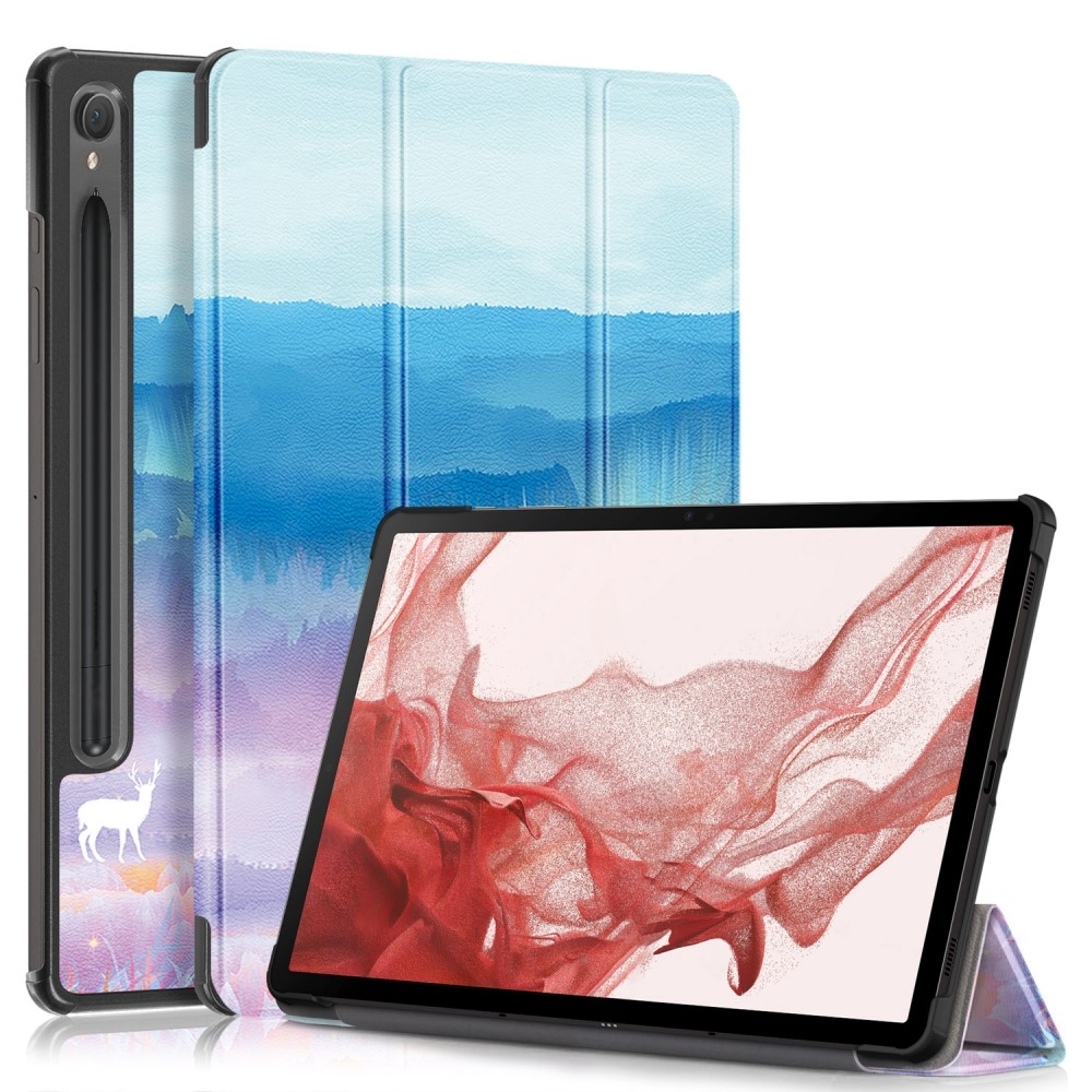 Print chytré zavírací pouzdro na Samsung Galaxy Tab S9/Tab S10 - abstraktní vzor