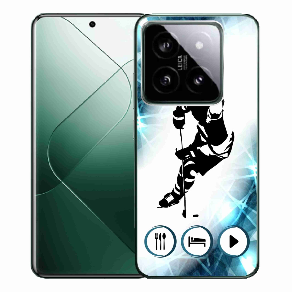 Gelový kryt mmCase na Xiaomi 14 Pro - hokej 1
