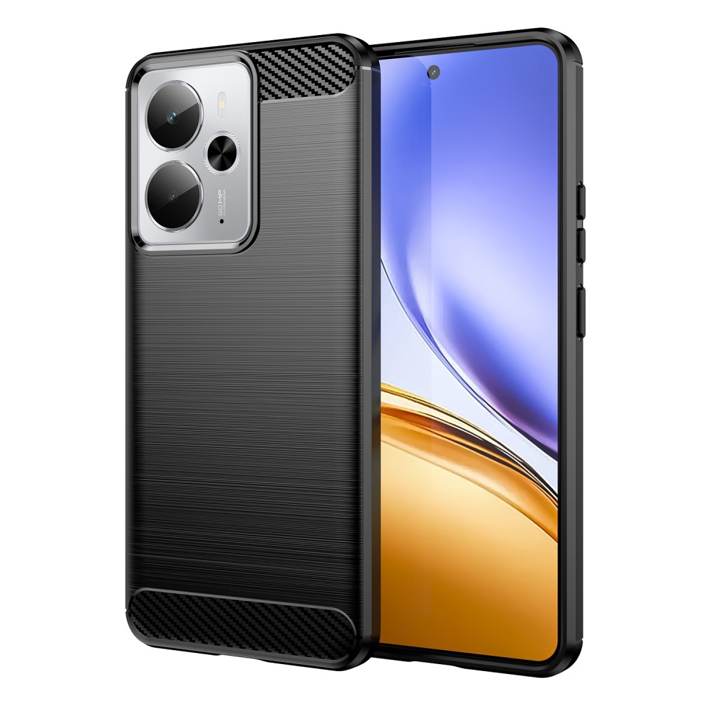 Carbon odolný gelový obal na Realme 14 5G/14T 5G - černý