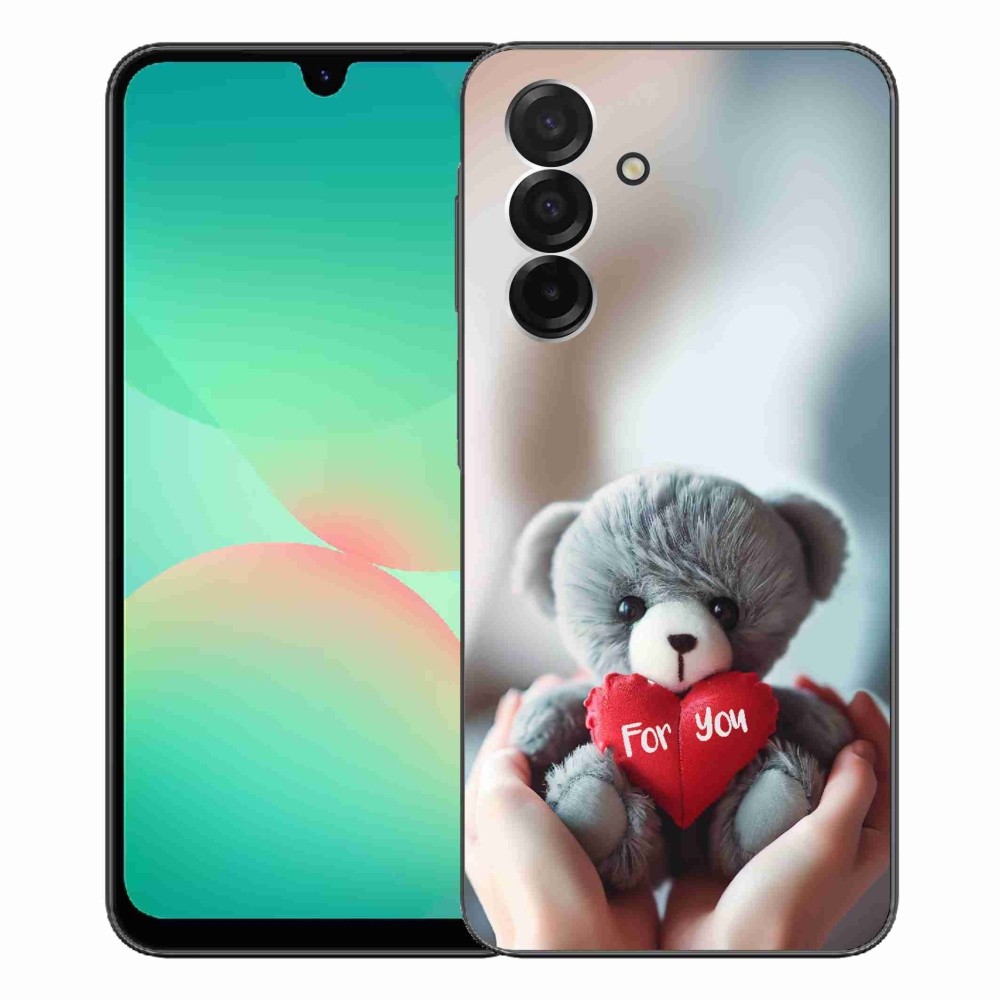 Gelový kryt mmCase na Samsung Galaxy A26 5G - medvídek pro zamilované
