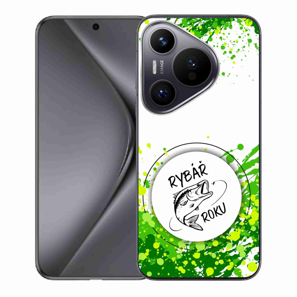 Gelový kryt mmCase na Huawei Pura 70 - rybář roku bílé pozadí