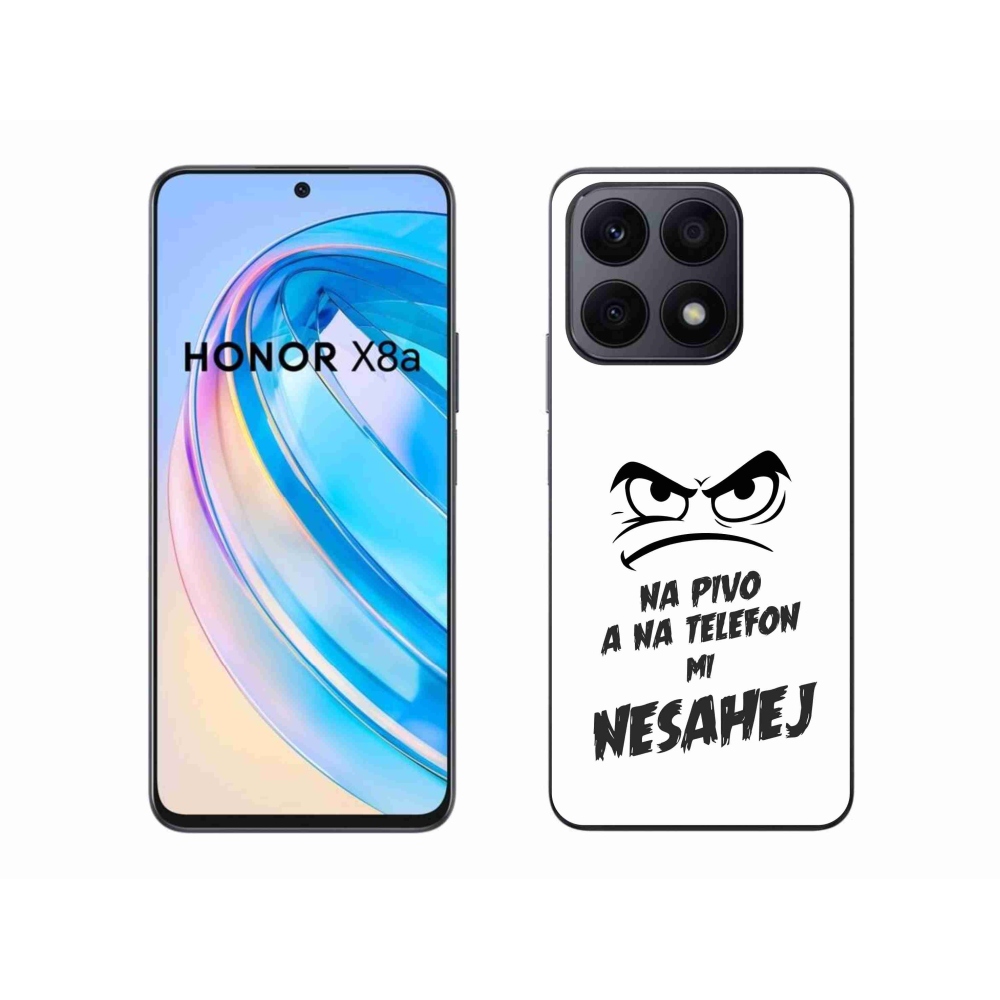 Gelový kryt mmCase na Honor X8a - pivní motiv 2 bílé pozadí