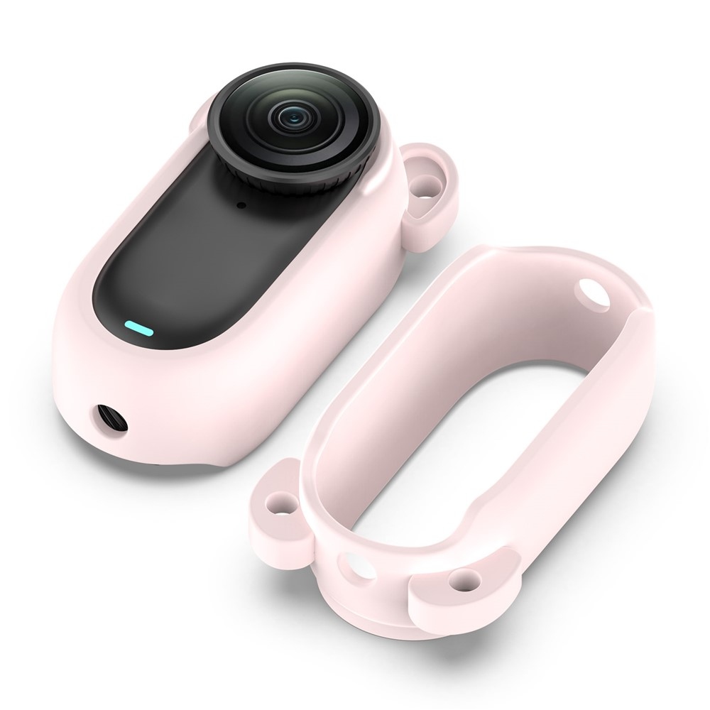 Silikonový ochranný obal pro Insta360 GO 3 / GO 3S - světlerůžový