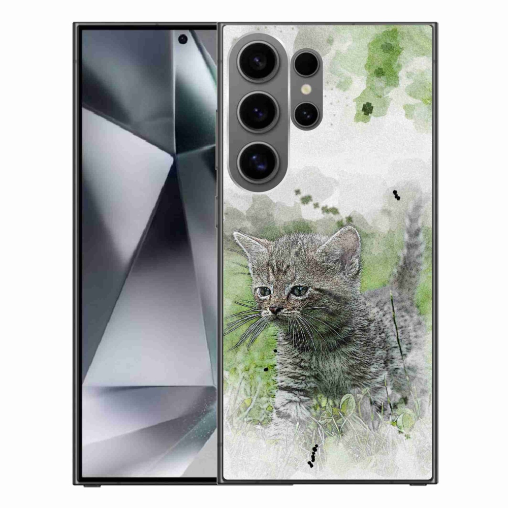 Gelový kryt mmCase na Samsung Galaxy S24 Ultra - roztomilé kotě 1