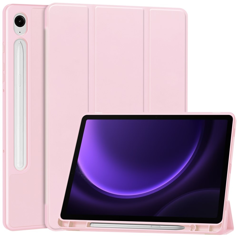 Case chytré zavírací pouzdro na Samsung Galaxy Tab S9 FE/Tab S10 FE - růžové