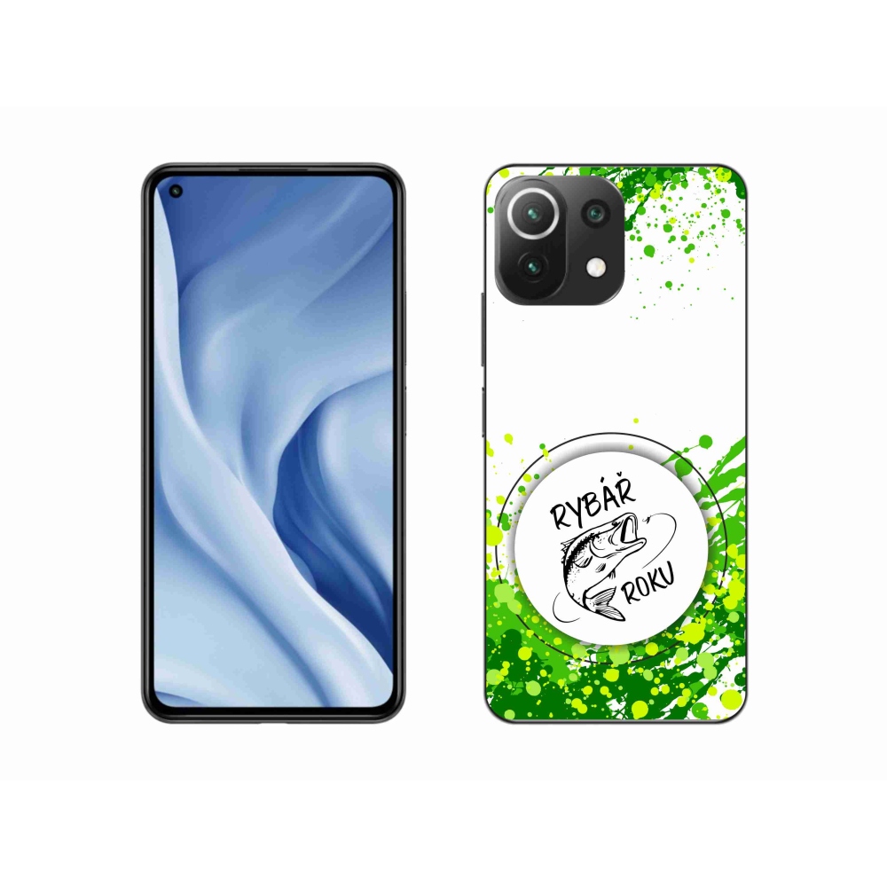 Gelový kryt mmCase na Xiaomi 11 Lite 5G NE - rybář roku bílé pozadí