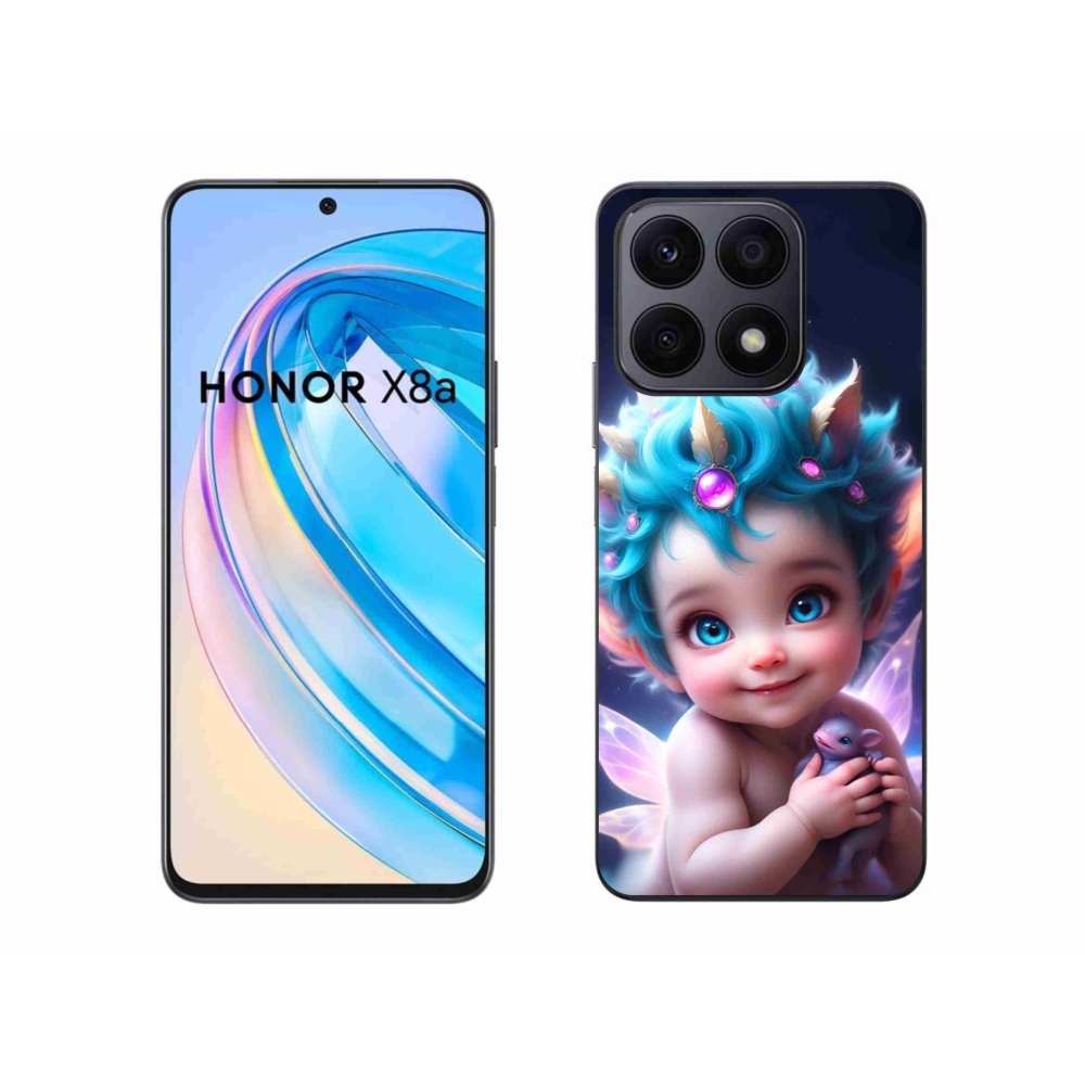 Gelový kryt mmCase na Honor X8a - dítě s motýlími křídly
