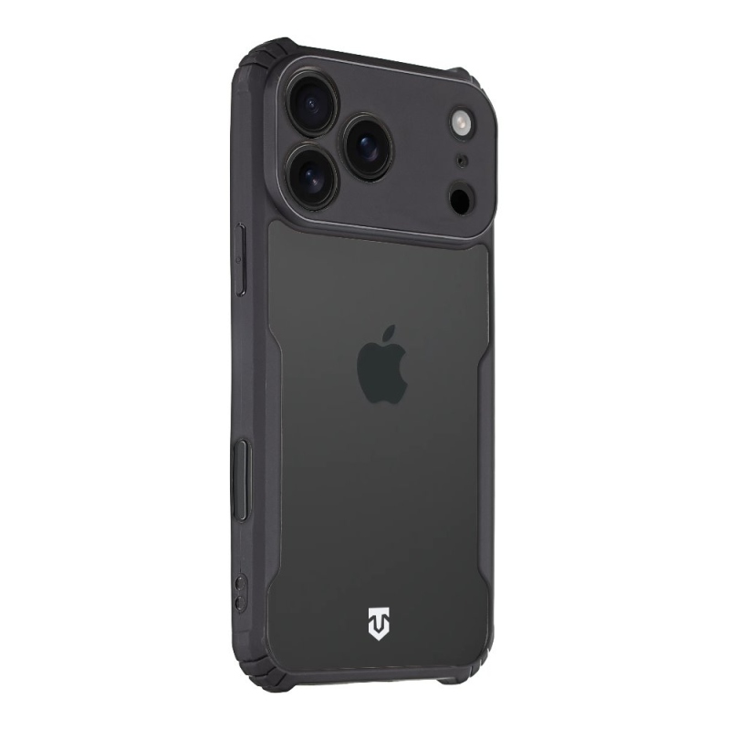 Tactical Quantum Stealth Kryt pro Apple iPhone 17 Pro Max Clear/Black