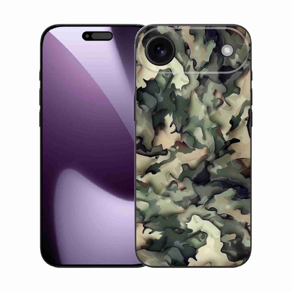 Gelový kryt mmCase na iPhone 17 Air - maskáčový vzor 9