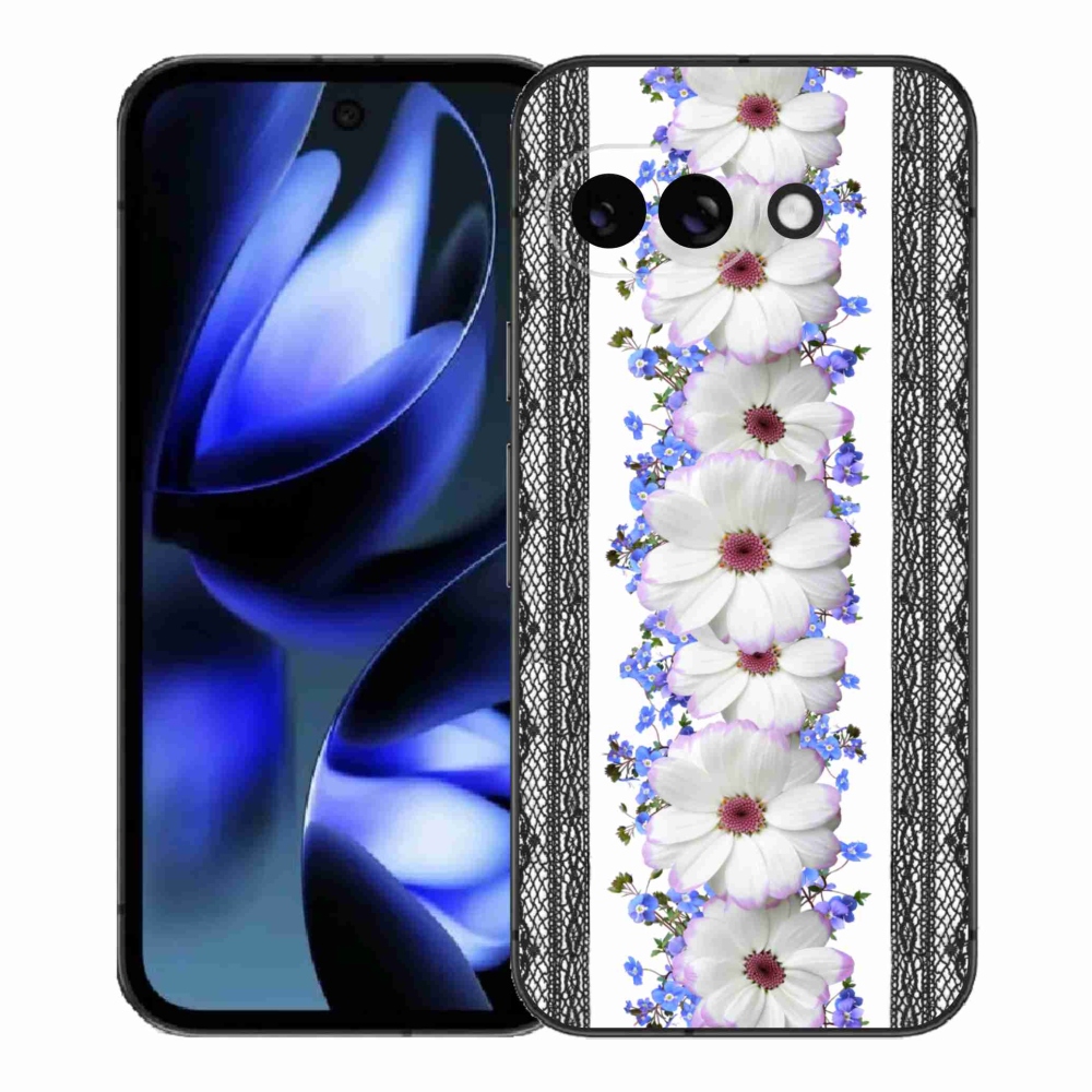 Gelový kryt mmCase na Google Pixel 9a - květiny 8