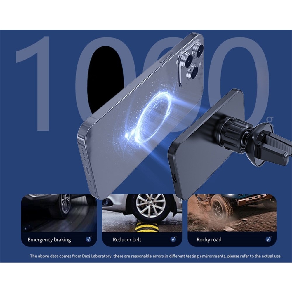 C16 magnetická bezdrátová nabíječka do auta s MagSafe 15W - bílá