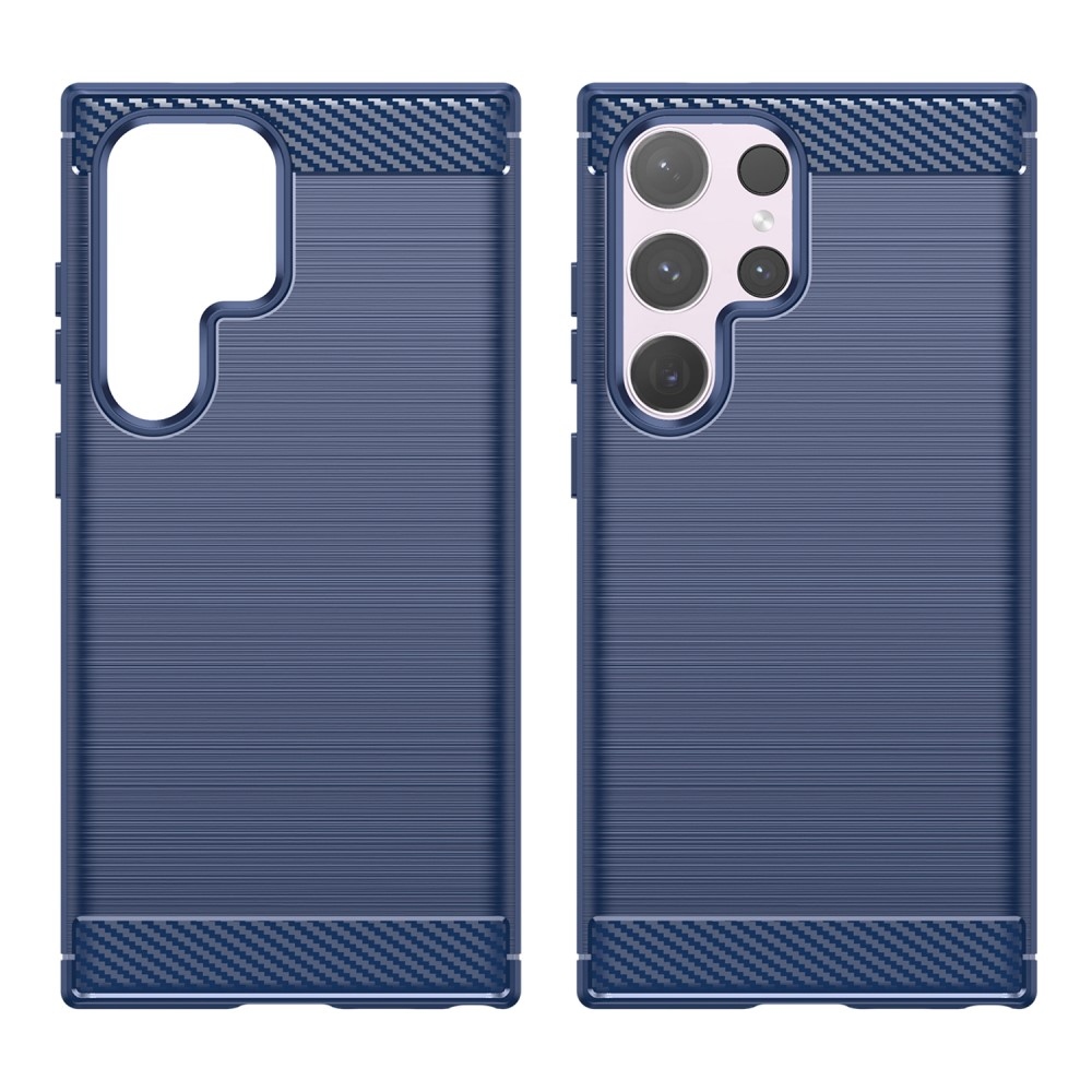 Carbon odolný gelový obal na Samsung Galaxy S24 Ultra - modrý