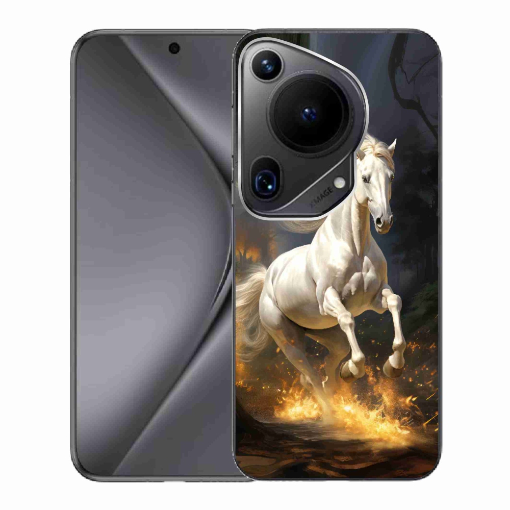 Gelový kryt mmCase na Huawei Pura 70 Ultra - bílý kůň 2