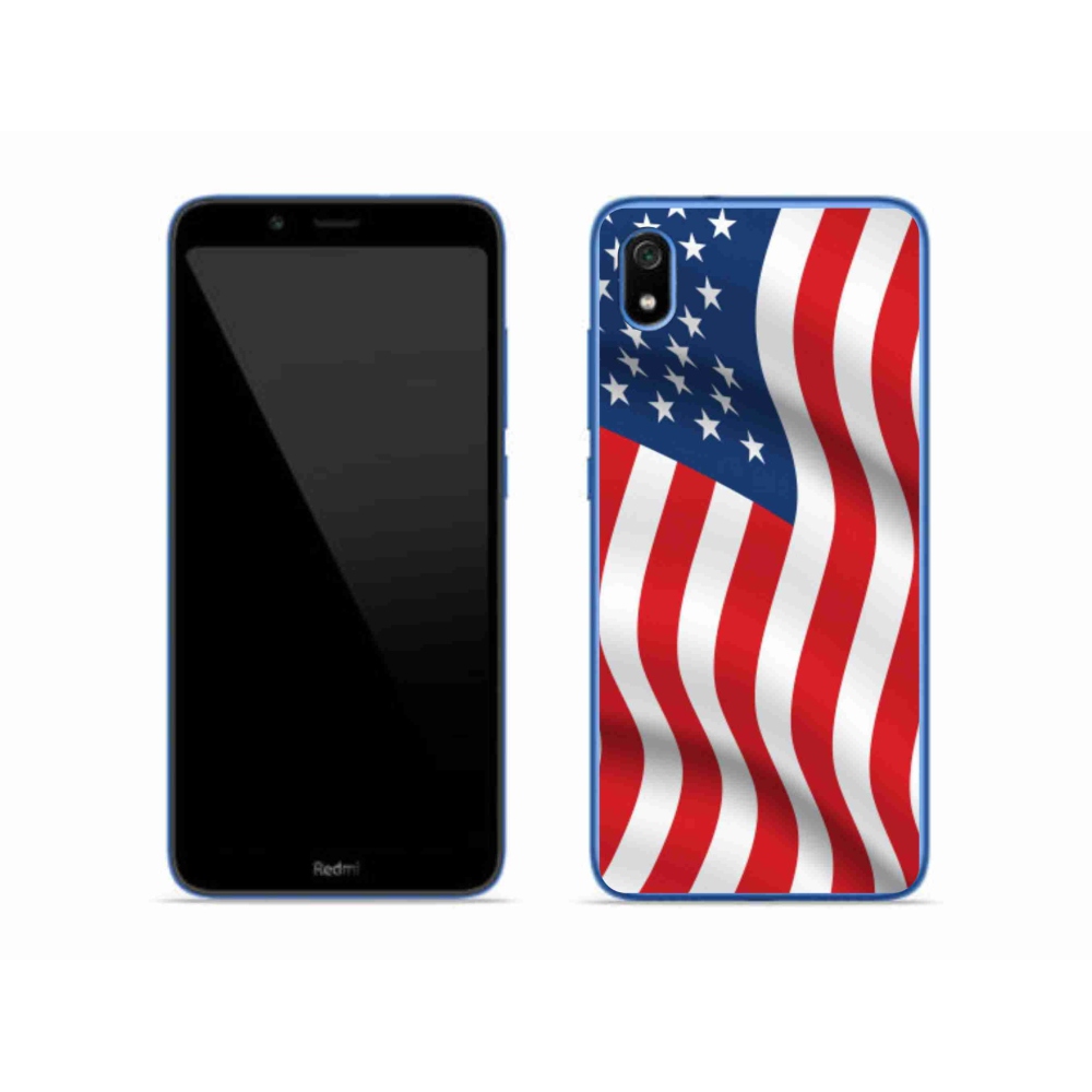 Gelový kryt mmCase na mobil Xiaomi Redmi 7A - USA vlajka
